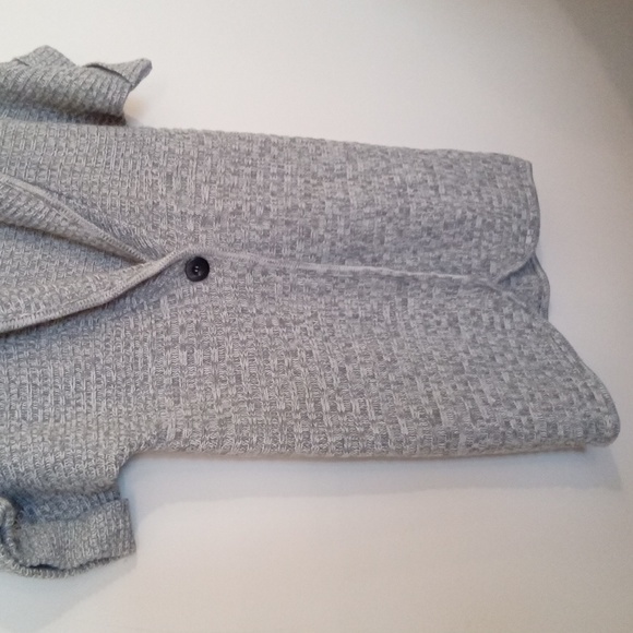 NWOT. Introspect Short Sleeve One Button Sweater Jacket - Picture 4 of 9